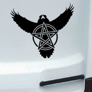 $5 RAVEN PENTACLE WINDOW STICKER. NEW. $5 if bundled